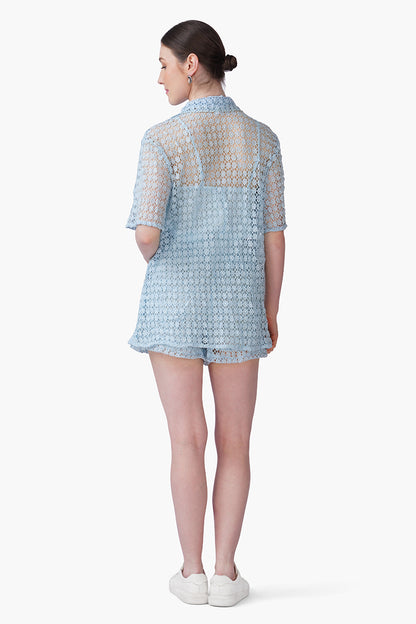 Set of 6 Ocean Net Shell Embroidered Shirt  (S, M & L)