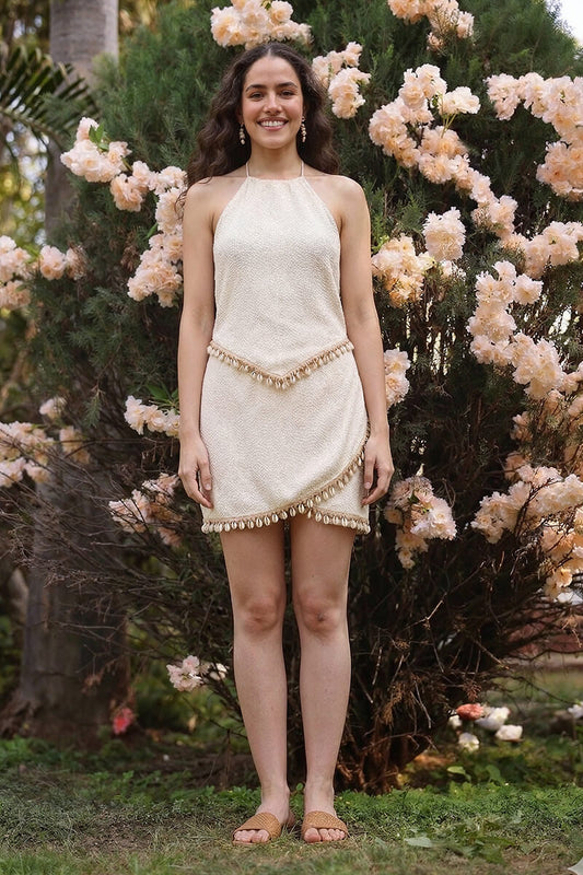 Set of 6 Coastal Shell Charm Hankey Top (S, M & L)