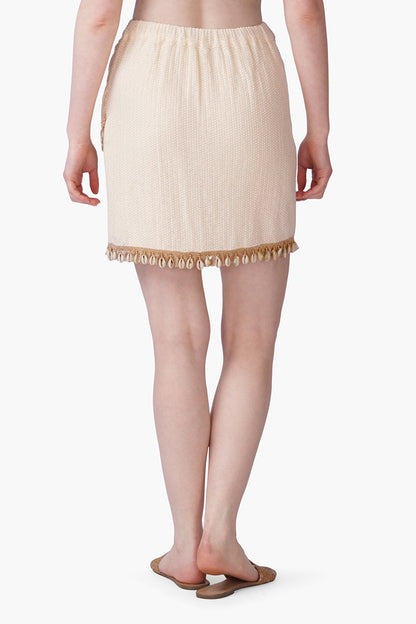 Set of 6 Coastal Shell Charm Wrap Skirt (S, M & L)