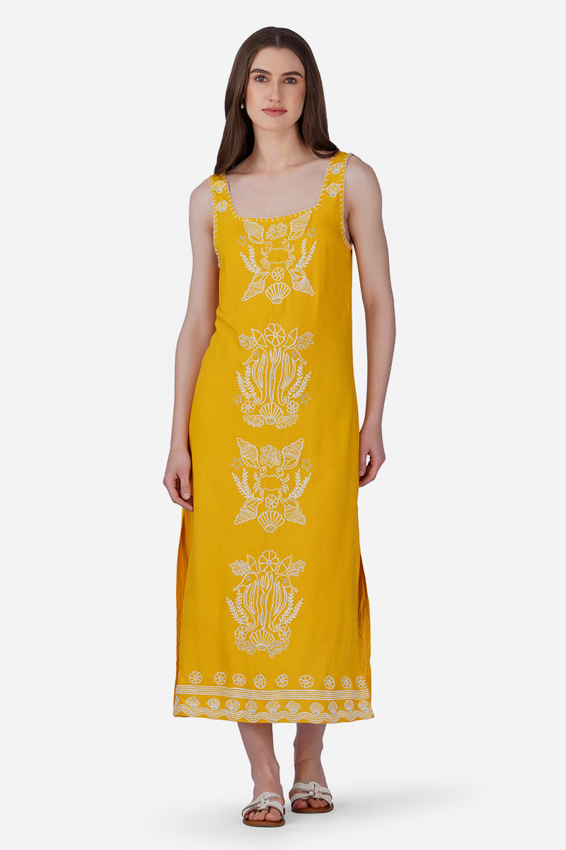 Set of 6 Seaside Coastal  Glow Embroidered  Dress (S, M & L)