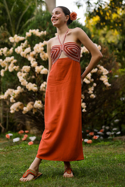 Set of 6 Red Scarlet Dori Charm Dress  (S, M & L)