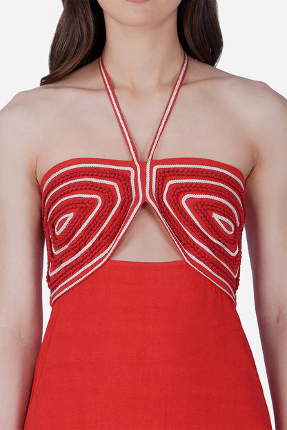 Set of 6 Red Scarlet Dori Charm Dress  (S, M & L)