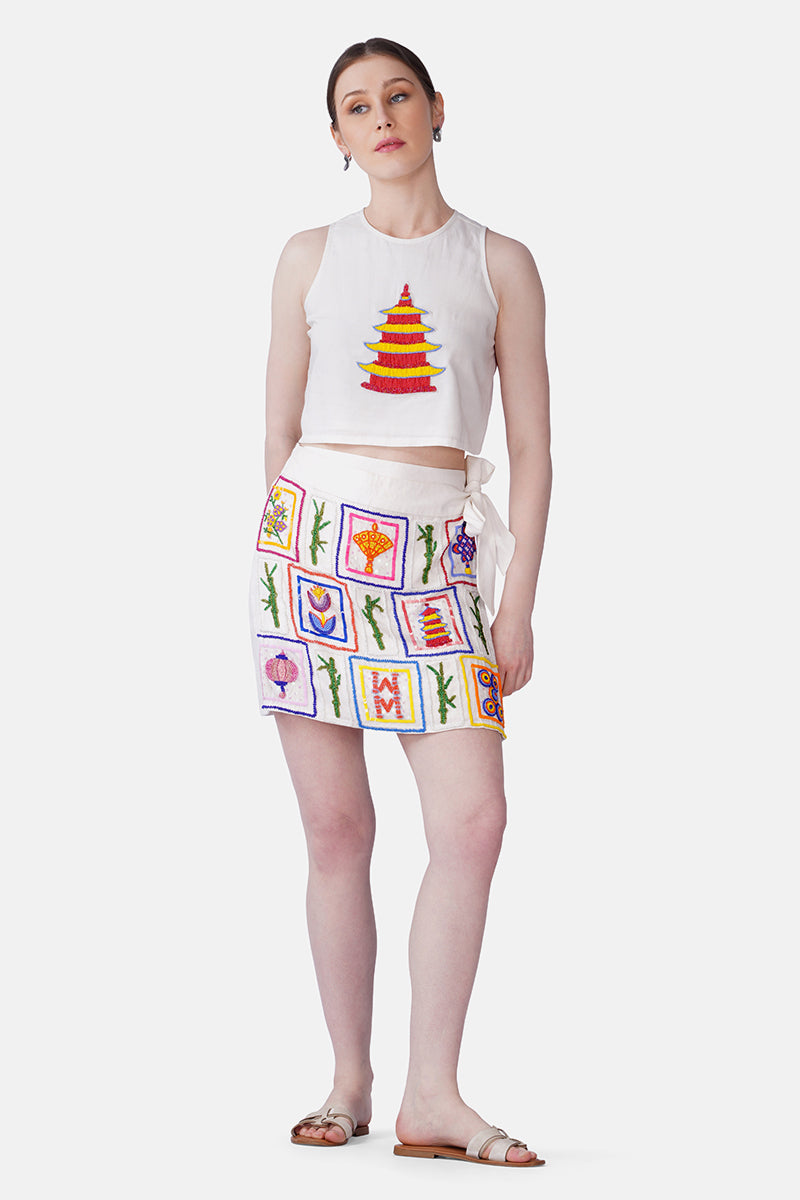 Set of 6 Mahjong Muse Embellished Top (S, M & L)