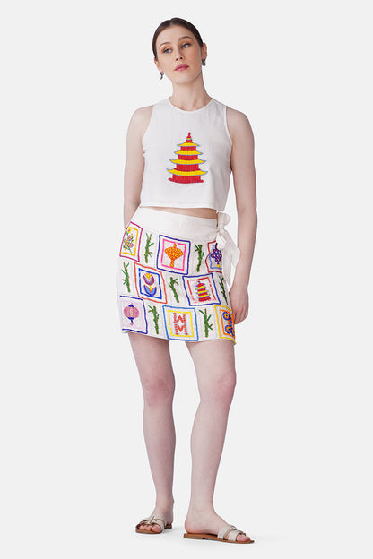 Set of 6 Mahjong Muse Embellished Top (S, M & L)