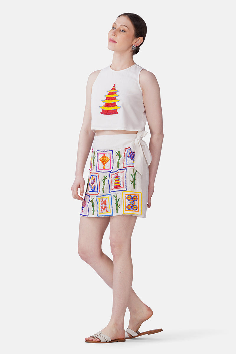 Set of 6 Mahjong Muse Embellished Top (S, M & L)