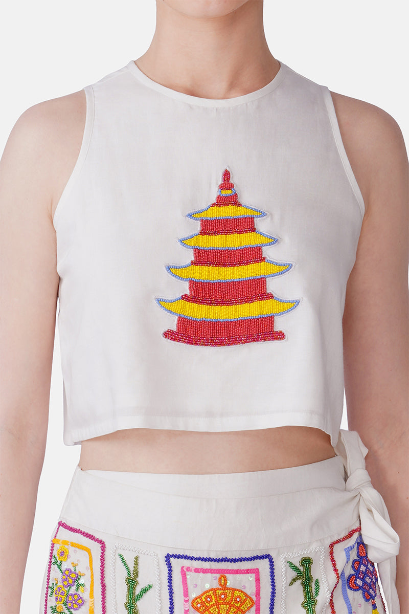 Set of 6 Mahjong Muse Embellished Top (S, M & L)