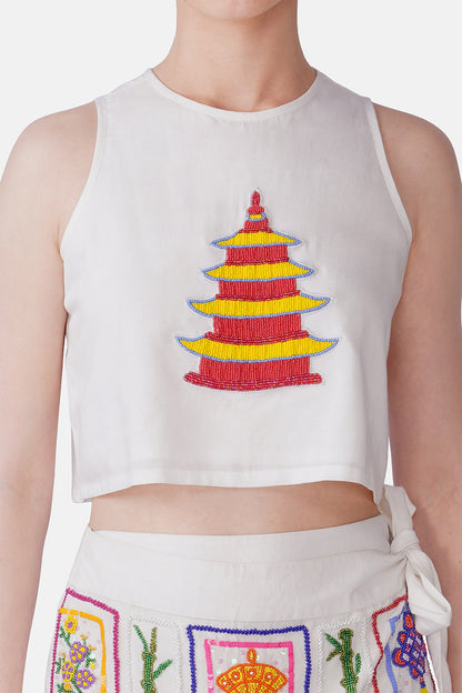 Set of 6 Mahjong Muse Embellished Top (S, M & L)