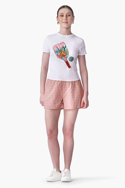 Set of 6 Pretty In Pickle Embroidered T-Shirt (S, M & L)