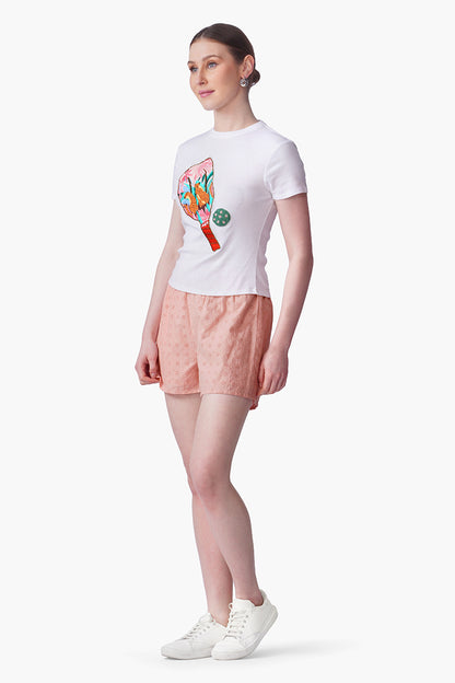 Set of 6 Pretty In Pickle Embroidered T-Shirt (S, M & L)