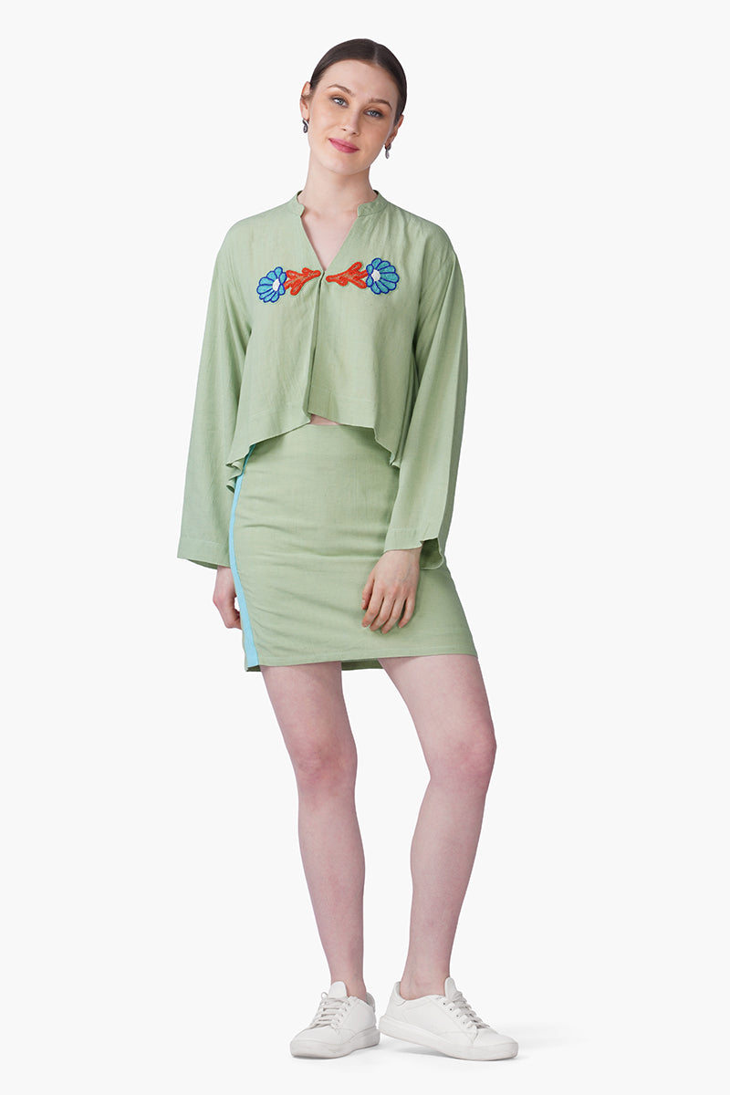 Set of 6 Evergreen Fitted Short Skirt (S, M & L)