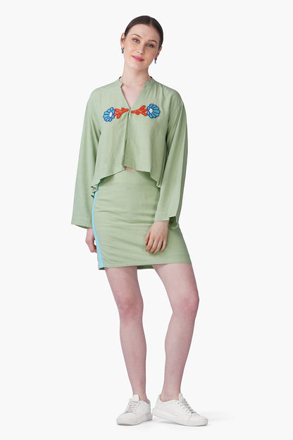 Set of 6 Evergreen Fitted Short Skirt (S, M & L)