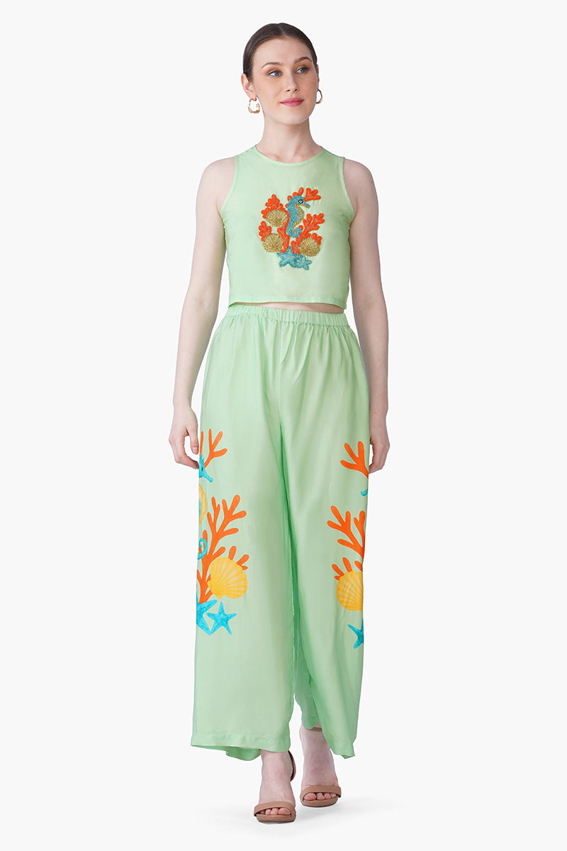 Set of 6 Under The Green Sea Horse Printed Pants(S, M & L)