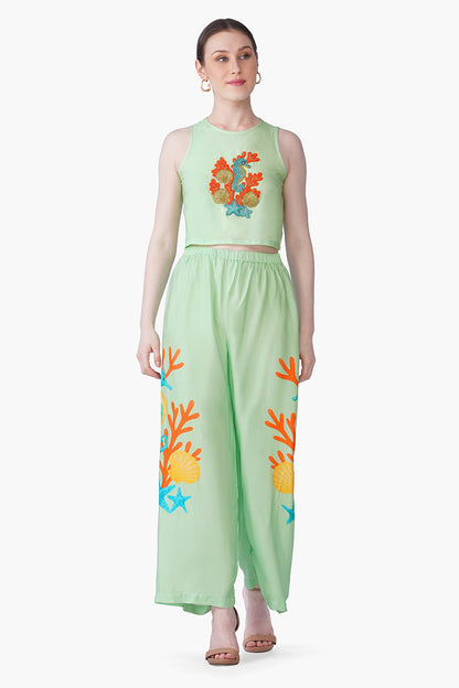 Set of 6 Under The Green Sea Horse Printed Pants(S, M & L)