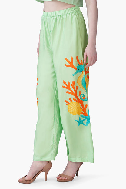 Set of 6 Under The Green Sea Horse Printed Pants(S, M & L)