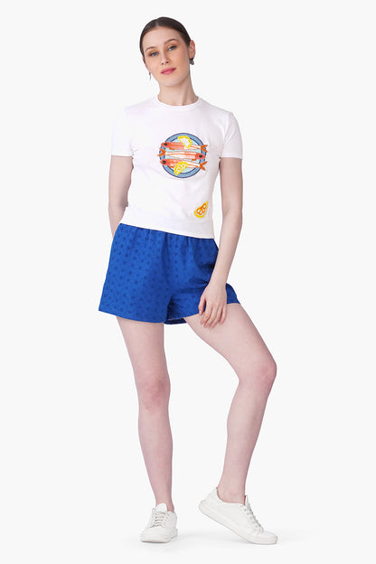 Set of 6 Sea Story Sardine Embellished T-Shirt (S, M & L)
