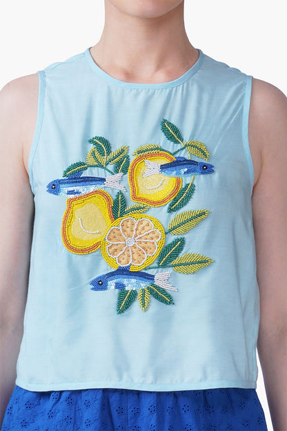 Set of 6 Amalfi Sardine Embellished Top(S, M & L)