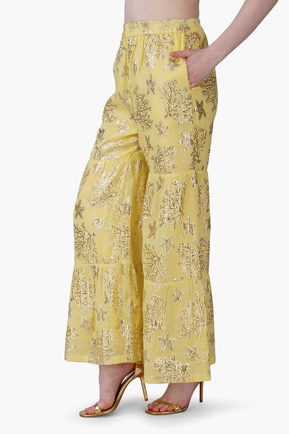 Set of 6 Sunlit Sea Coastal Lurex Pants(S, M & L)