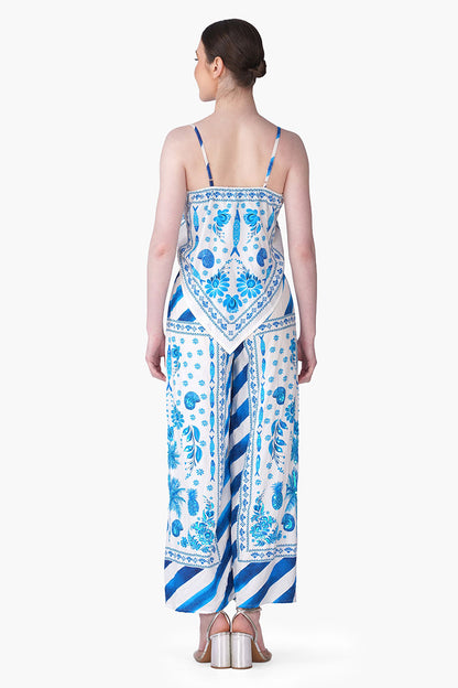 Set of 6 Porcelain Tide Fish Embellished Hankey Top(S, M & L)