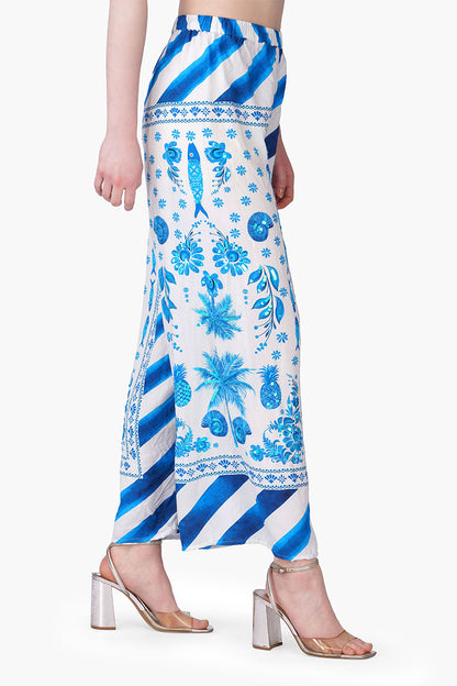 Set of 6 Porcelain Tide Fish Embellished Pants(S, M & L)