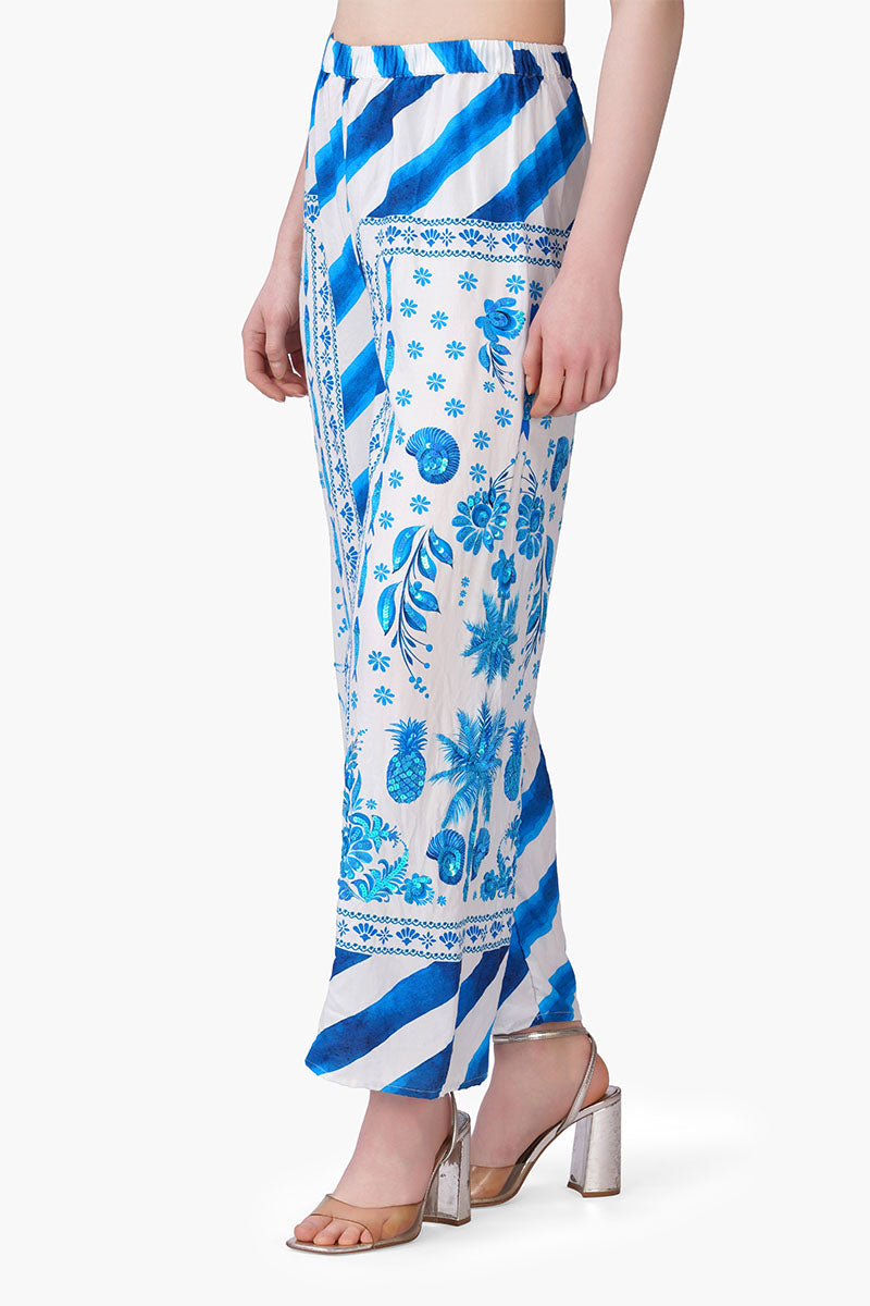 Set of 6 Porcelain Tide Fish Embellished Pants(S, M & L)