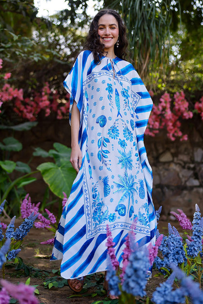 Set of 6 Porcelain Tide Fish Embellished Kaftan(S, M & L)