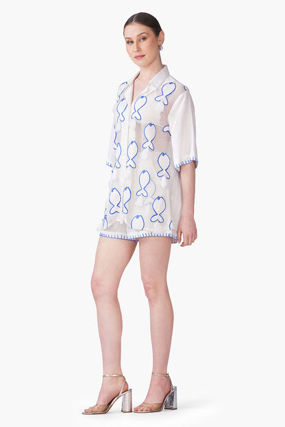 Set of 6 Net To Needle Fish Tassel Shirt(S, M & L)