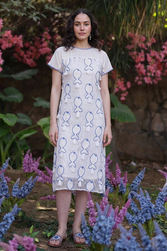 Set of 6 Net To Needle Fish Tassel Dress(S, M & L)