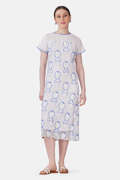 Set of 6 Net To Needle Fish Tassel Dress(S, M & L)
