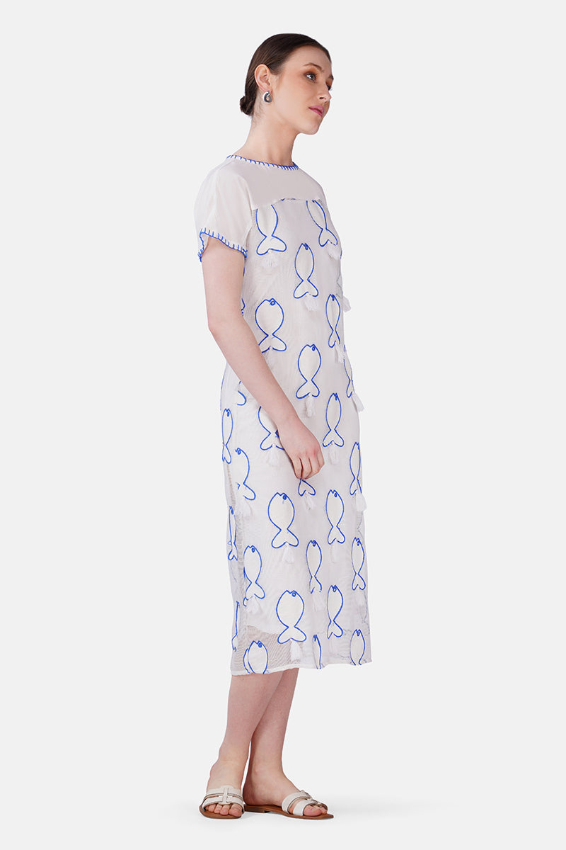 Set of 6 Net To Needle Fish Tassel Dress(S, M & L)