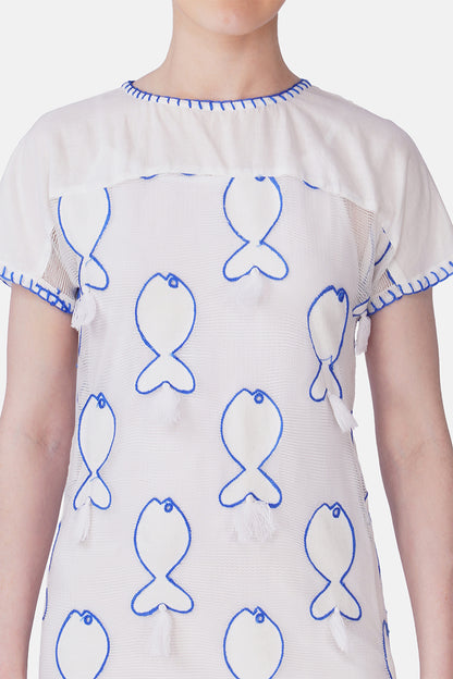 Set of 6 Net To Needle Fish Tassel Dress(S, M & L)