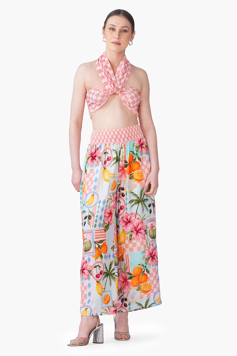 Set of 6 Hibiscus Fruit Print Summer Brallet(S, M & L)