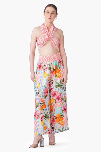 Set of 6 Hibiscus Fruit Print Summer Brallet(S, M & L)
