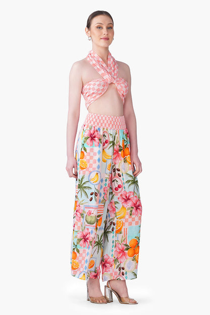 Set of 6 Hibiscus Fruit Print Summer Brallet(S, M & L)