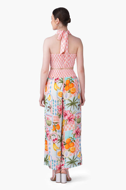 Set of 6 Hibiscus Fruit Print Summer Brallet(S, M & L)