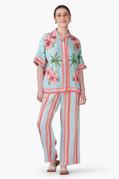 Set of 6 Scarlet Bloom Strip Print Pants(S, M & L)