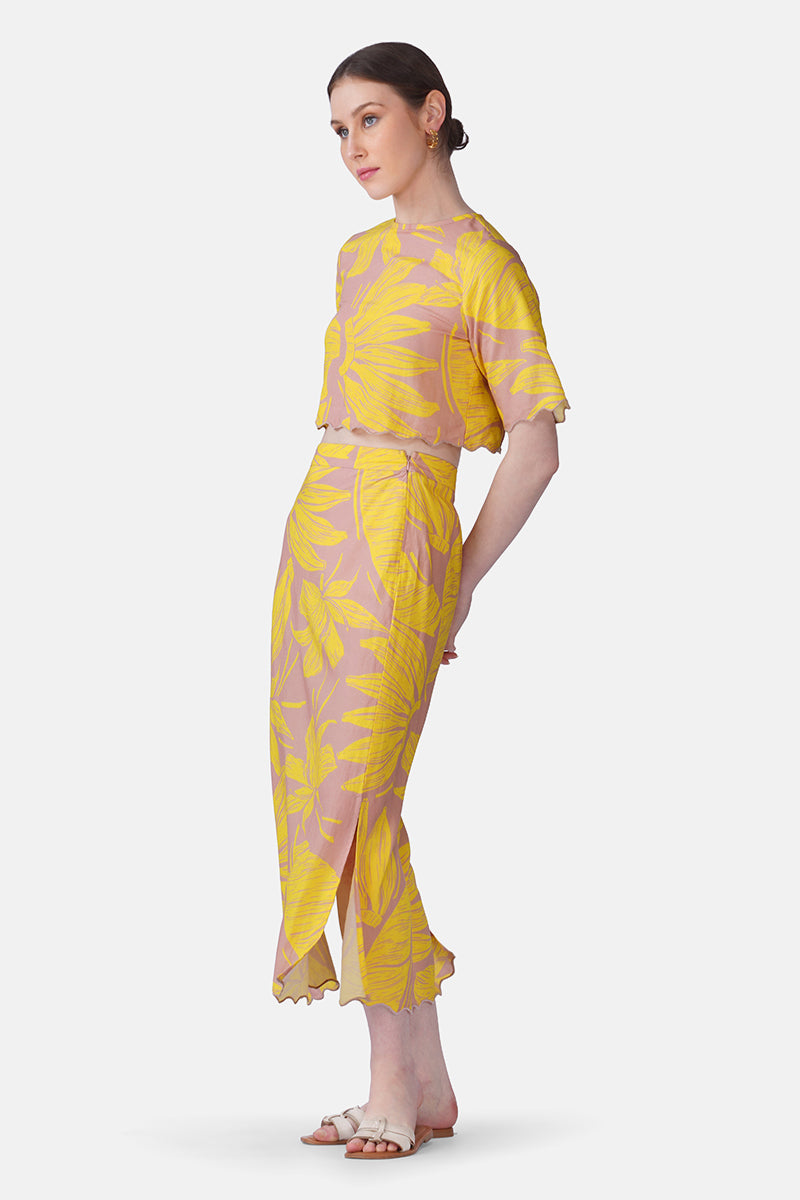 Set of 6 Banana Blush Print Top(S, M & L)
