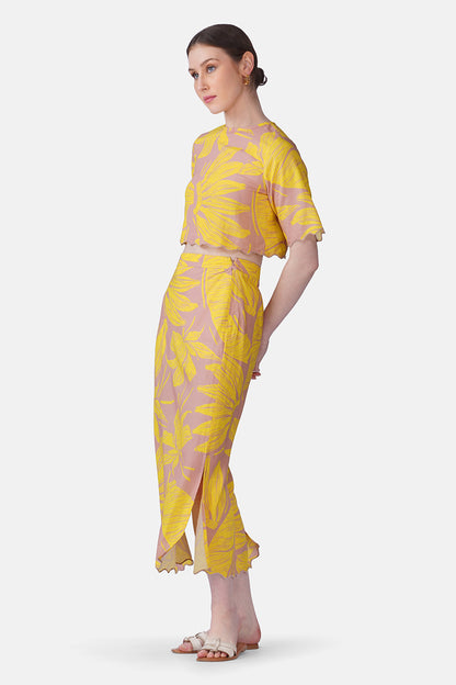 Set of 6 Banana Blush Print Top(S, M & L)