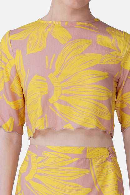 Set of 6 Banana Blush Print Top(S, M & L)