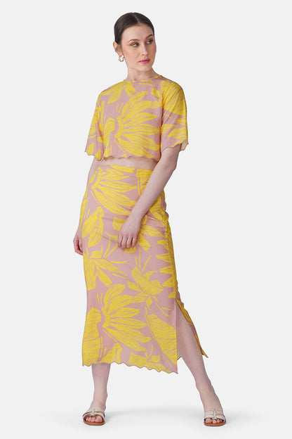 Set of 6 Banana Blush Print Skirt(S, M & L)