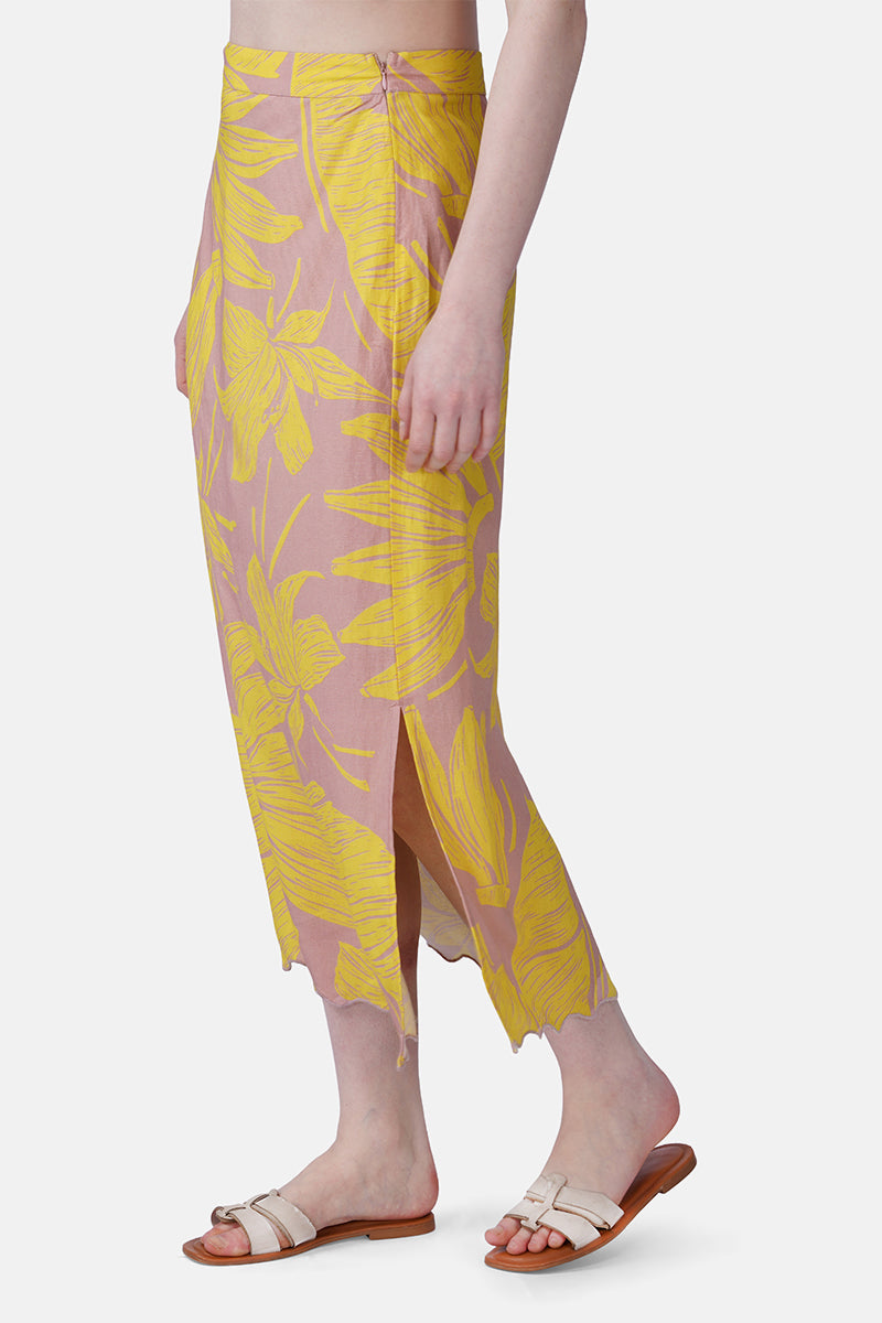 Set of 6 Banana Blush Print Skirt(S, M & L)