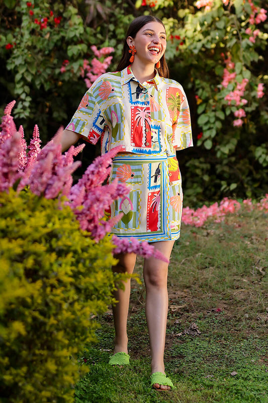 Set of 6 Toucan Pop Fruit Short Shirt(S, M & L)