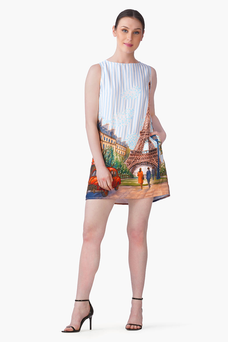 Set of 6  Love In Paris Embellished Slip  On Dress (S, M & L)