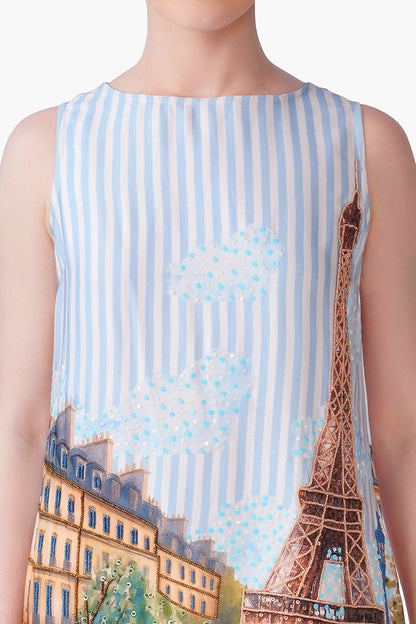 Set of 6  Love In Paris Embellished Slip  On Dress (S, M & L)
