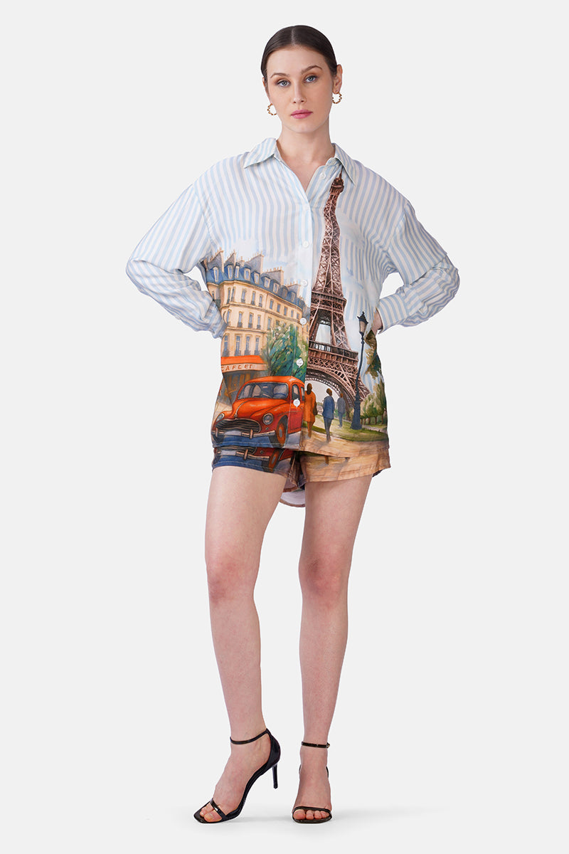 Set of 6 Love In Paris Printed Shorts(S, M & L)