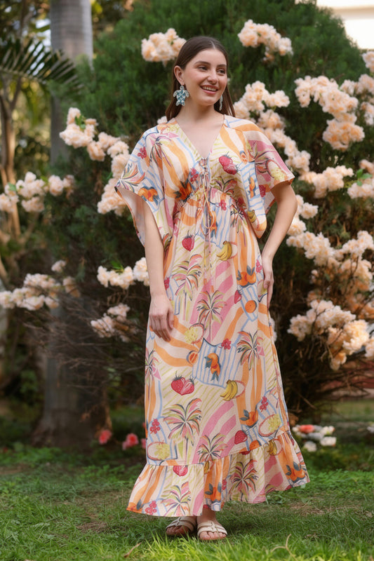 Set of 6 Berry Pop Maxi Dress(S, M & L)