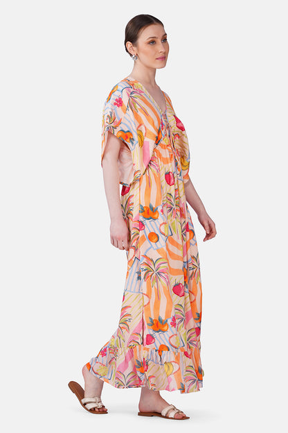 Set of 6 Berry Pop Maxi Dress(S, M & L)