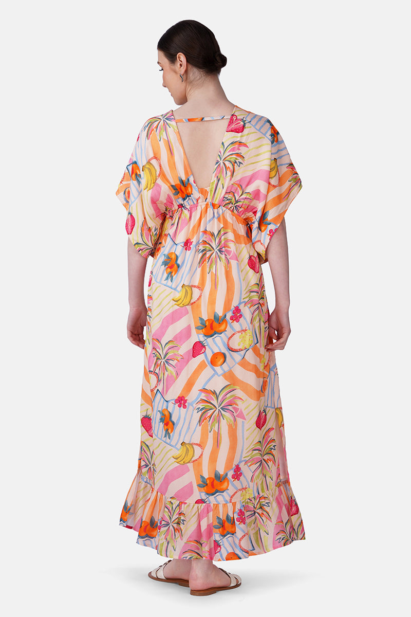 Set of 6 Berry Pop Maxi Dress(S, M & L)