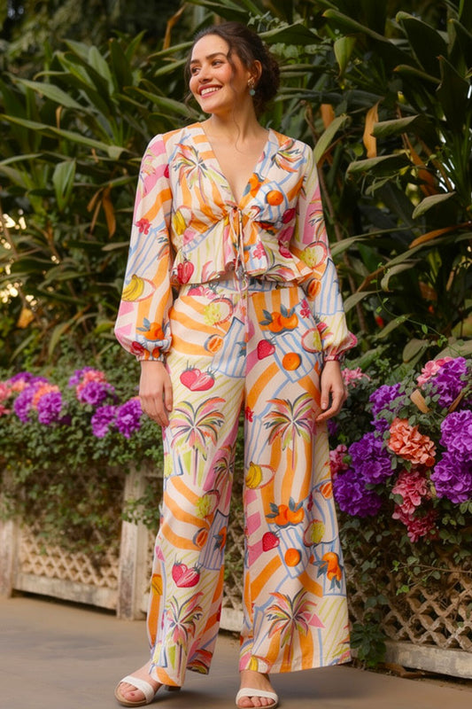 Set of 6 Fruit Berry Pop Peplum Top(S, M & L)