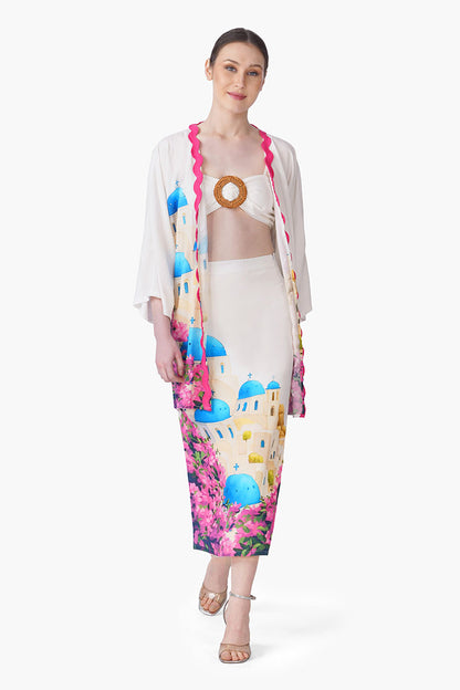 Set of 6 Santorini Dream Print Cover Up(S, M & L)