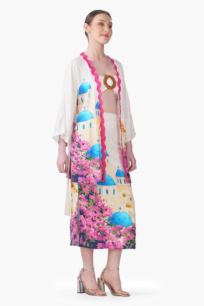 Set of 6 Santorini Dream Print Cover Up(S, M & L)